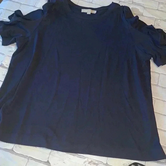 LOFT ANN TAYLOR open shoulder top - Picture 1 of 4